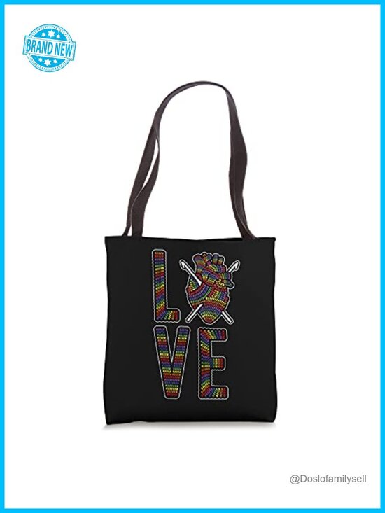 Handbags - Rainbow Anatomical Heart Crochet Tote Bag